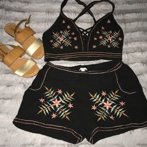 American Eagle 2 piece romper set!!